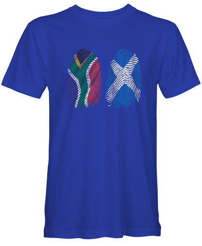 Unisex SA/SCOTLAND Dual Fingerprints T-Shirt