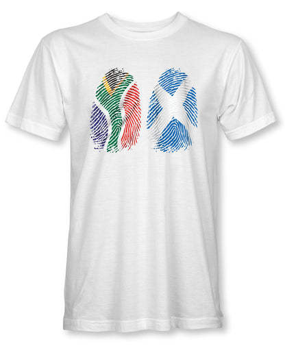 Unisex SA/SCOTLAND Dual Fingerprints T-Shirt