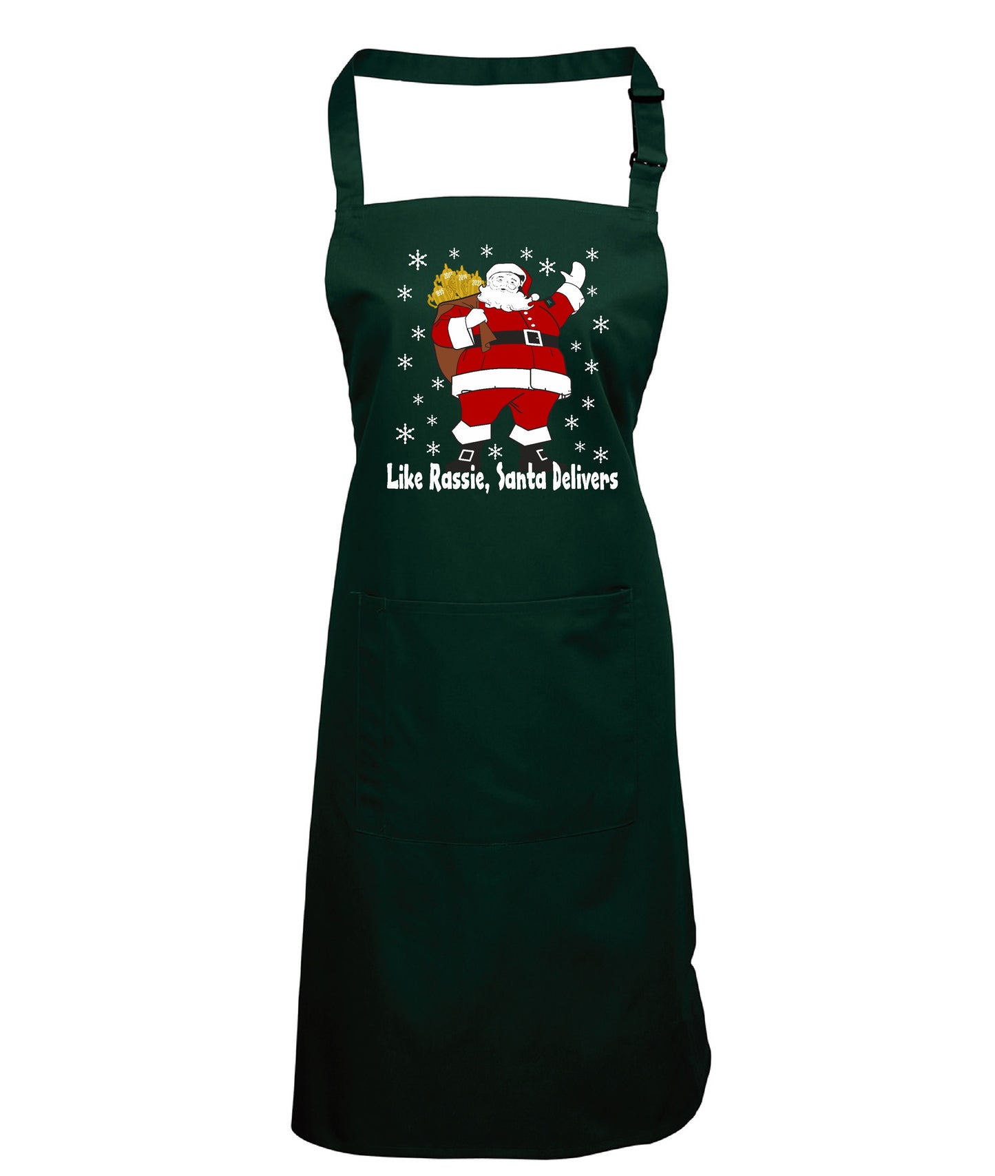 Rassie & Santa Deliver - South African Rugby Christmas Pocket Apron