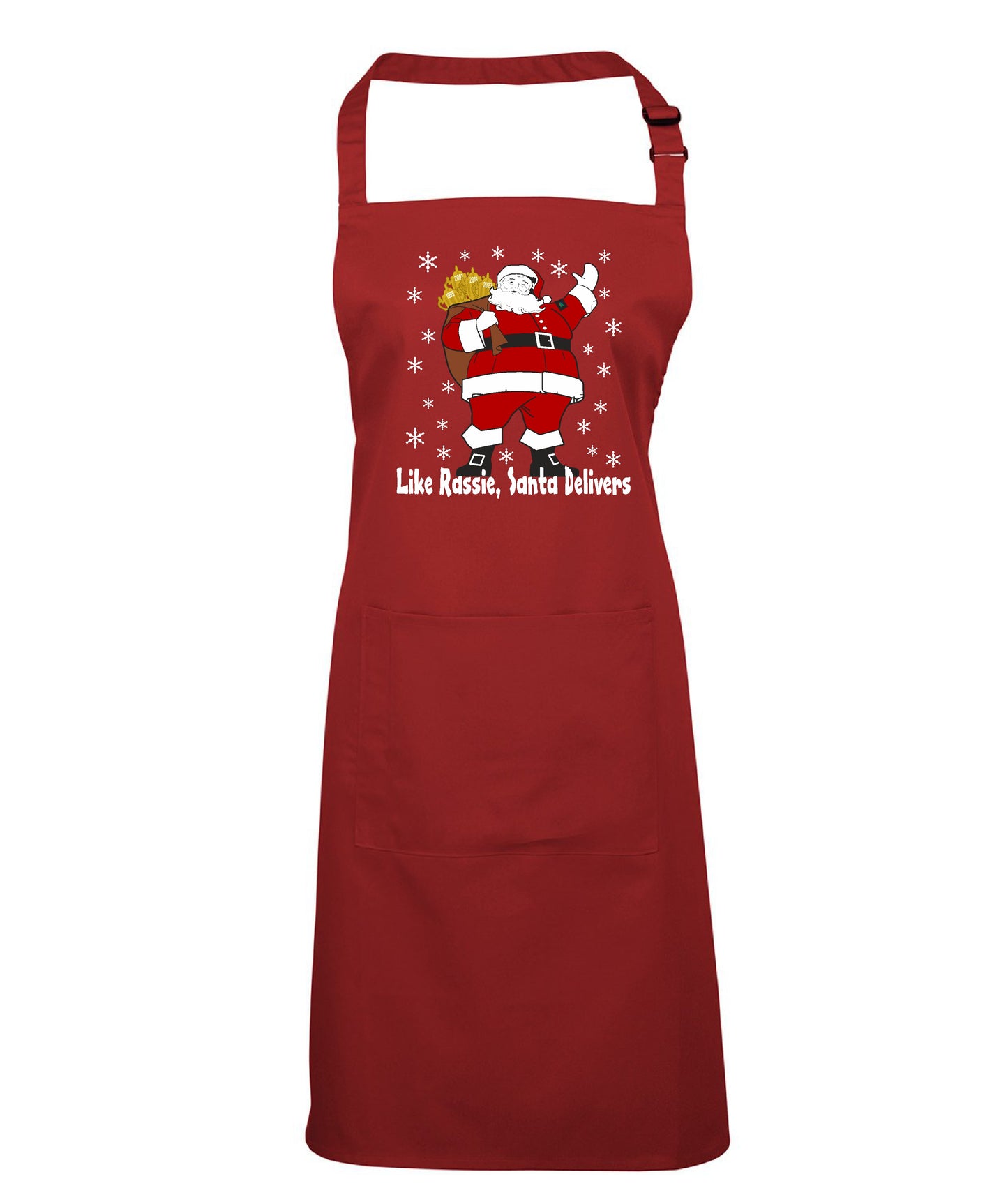 Rassie & Santa Deliver - South African Rugby Christmas Pocket Apron