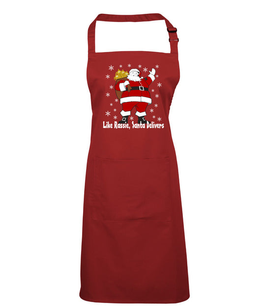Rassie & Santa Deliver - South African Rugby Christmas Pocket Apron