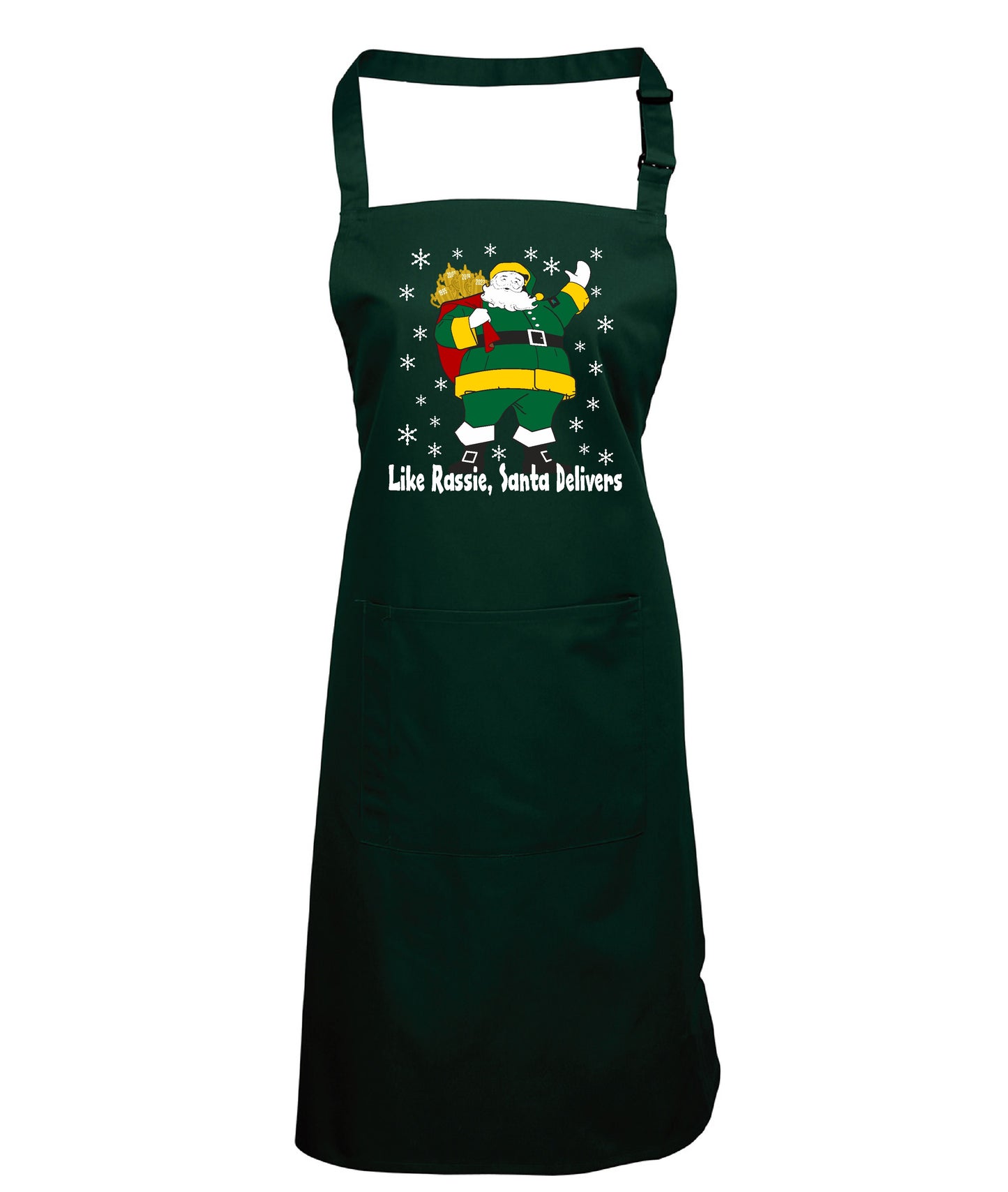 Rassie Delivers Green Kit - South African Rugby Christmas Pocket Apron