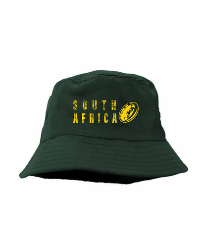 Adults South Africa Rugby Ball Bucket Hat