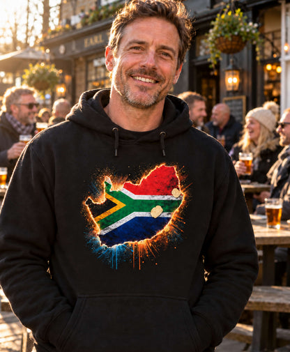 Unisex South Africa Fire Map Hoodie