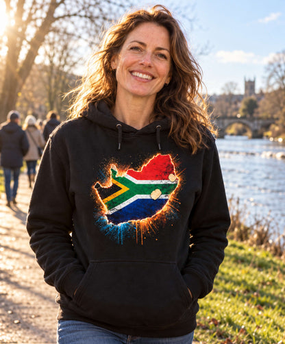 Unisex South Africa Fire Map Hoodie
