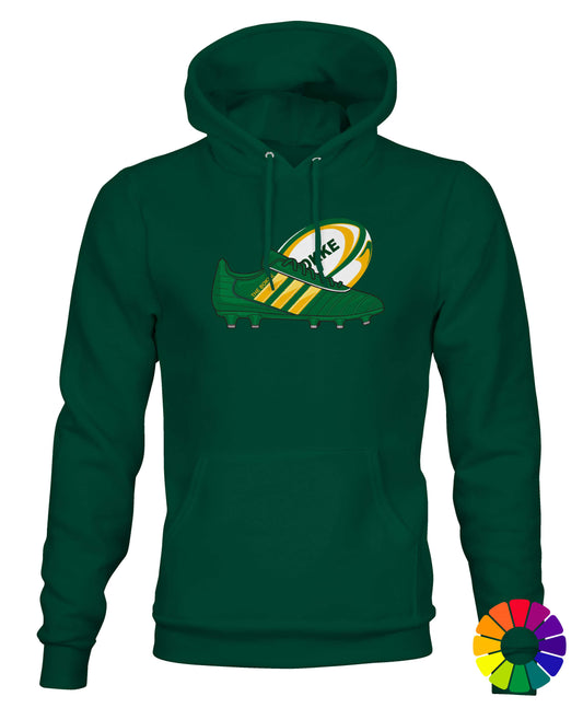 Premium South African Rugby Boot & Ball Hoodie