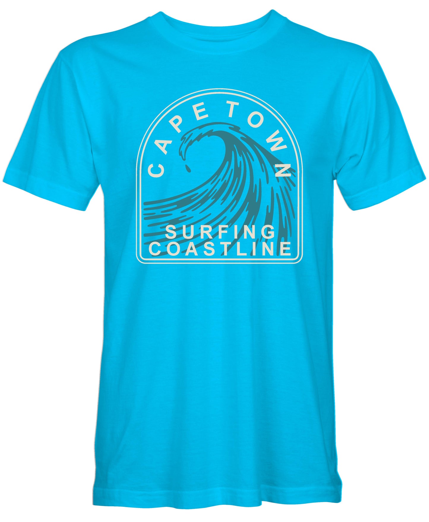 Mens Cape Town Coastline Surfing T-Shirt