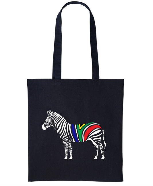 Long Handle SA Zebra Tote Bag