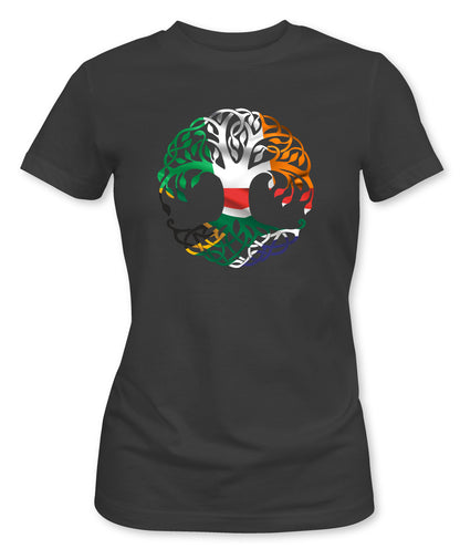 Ladies Fit SA/Ireland Tree of Life T-Shirt