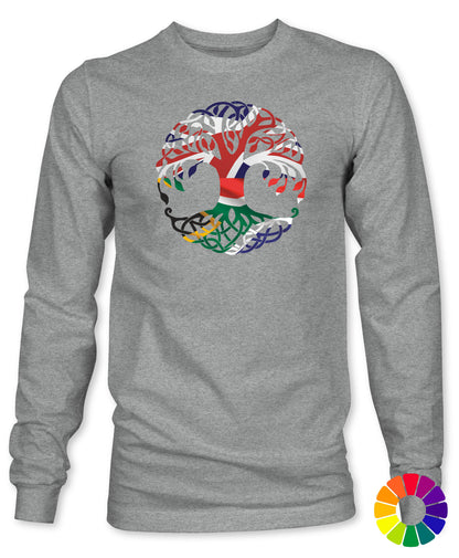Unisex SA/UK Tree of Life Long Sleeve T-Shirt