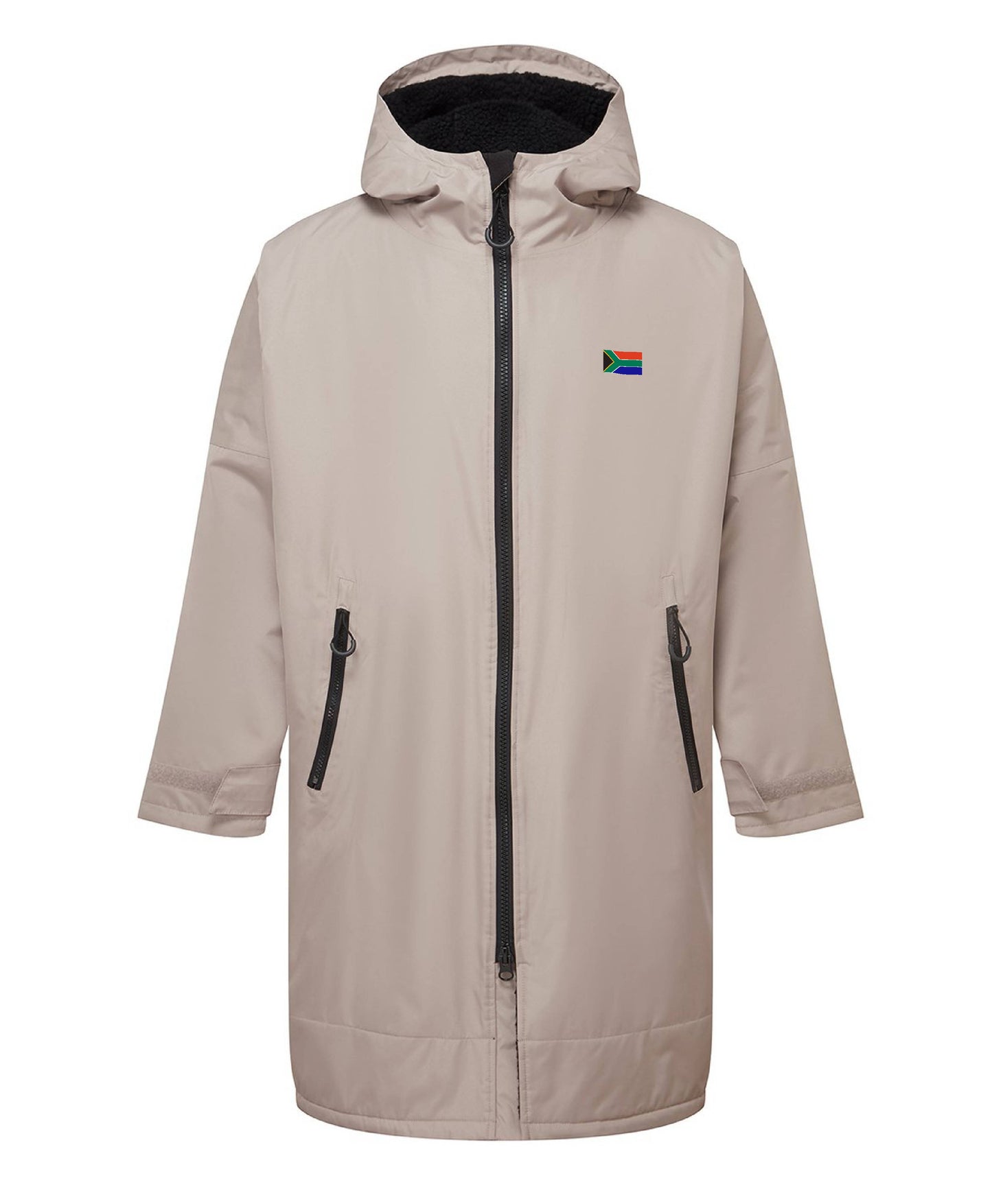 Adults - SA FLAG Embroidered All Weather Robe - Stone