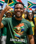 South Africa World Cup Trophy & SA Flag T-Shirt