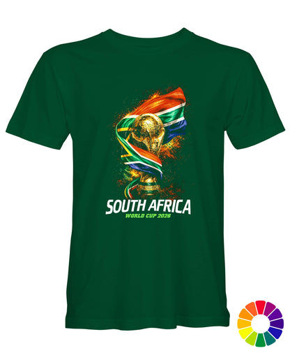 South Africa World Cup Trophy & SA Flag T-Shirt