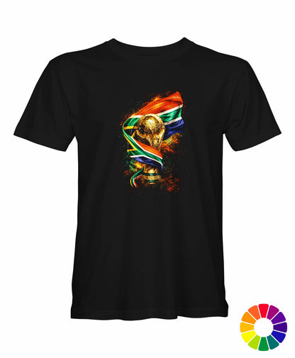 South Africa World Cup Trophy & SA Flag T-Shirt